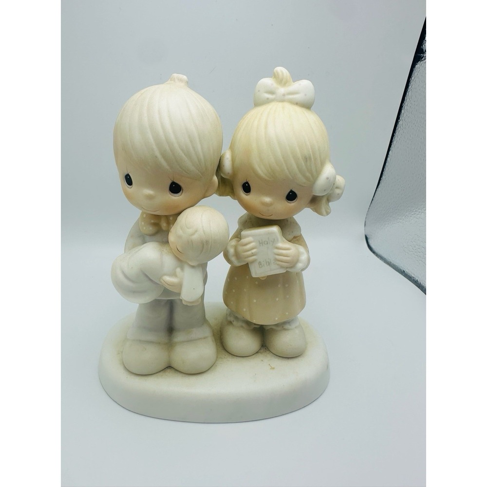 1980 Precious Moments "Rejoicing With You" Baby Jonathan & David Enesco E-4724